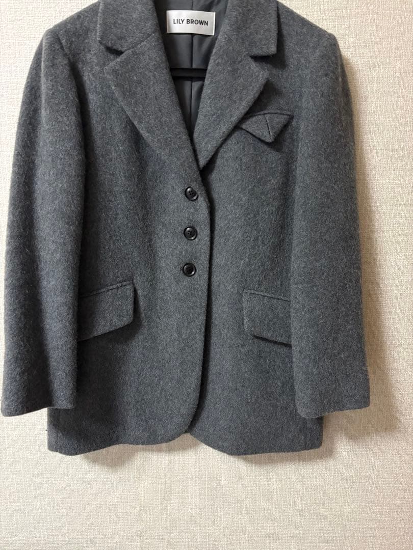 Lilybrown シャギージャケットコート