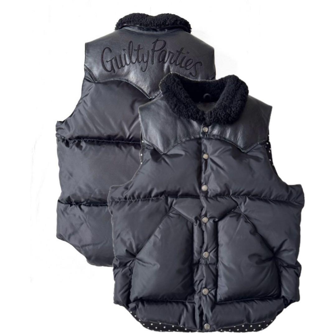 WACKO MARIA ロッキーマウンテン ダウンベスト レザー キムタク 38