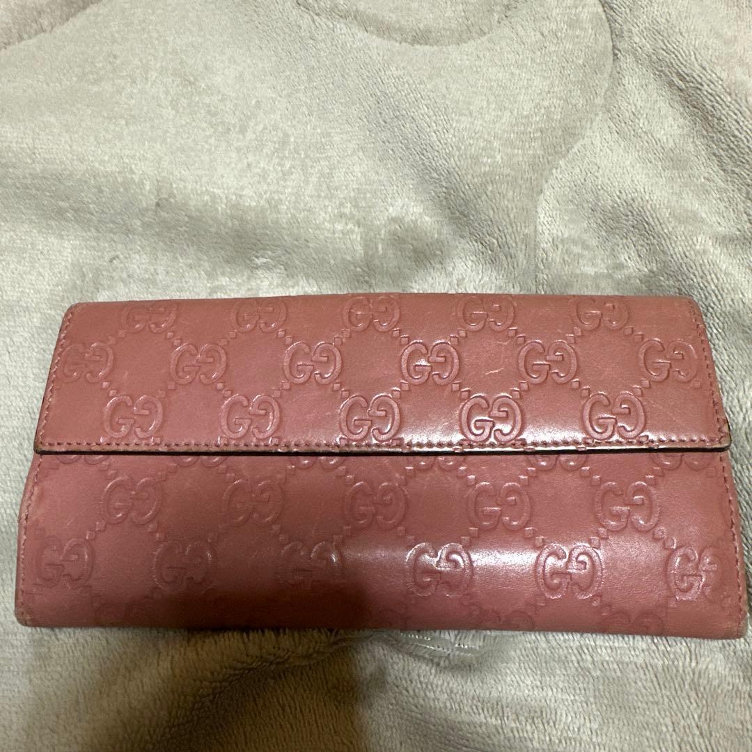 GUCCI長財布　ピンク