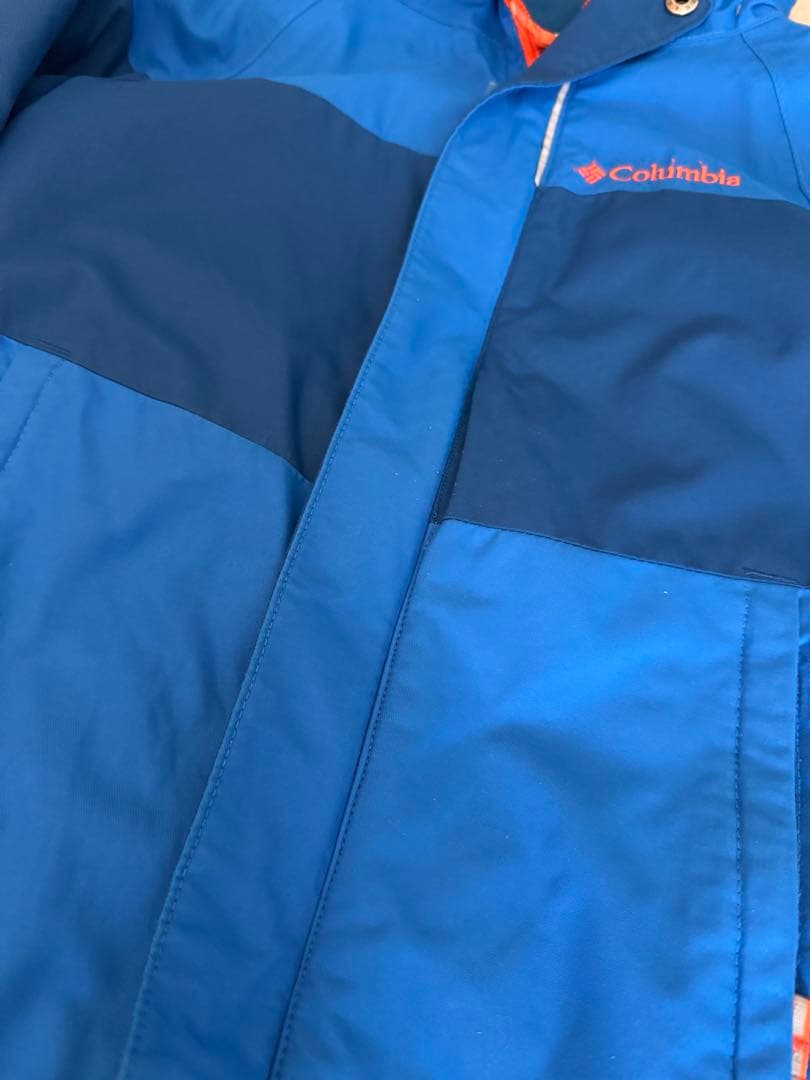 もこ★Columbia 子ども用スキーウェア 青