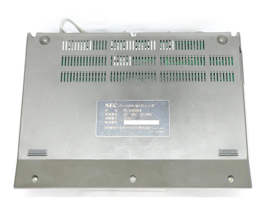 NEC PC-6001mkII 新しい電源 メカニカルスイッチ フルメンテナンス