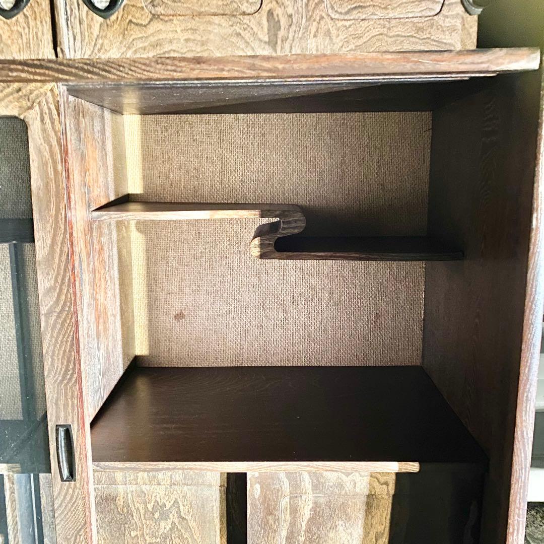 昭和レトロ アンティーク インテリア 古民家 茶箪笥 みせる収納家具