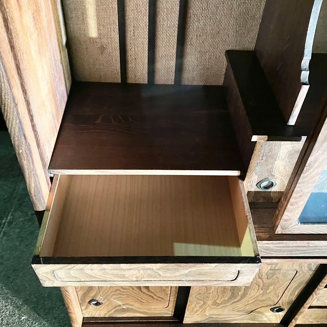 昭和レトロ アンティーク インテリア 古民家 茶箪笥 みせる収納家具