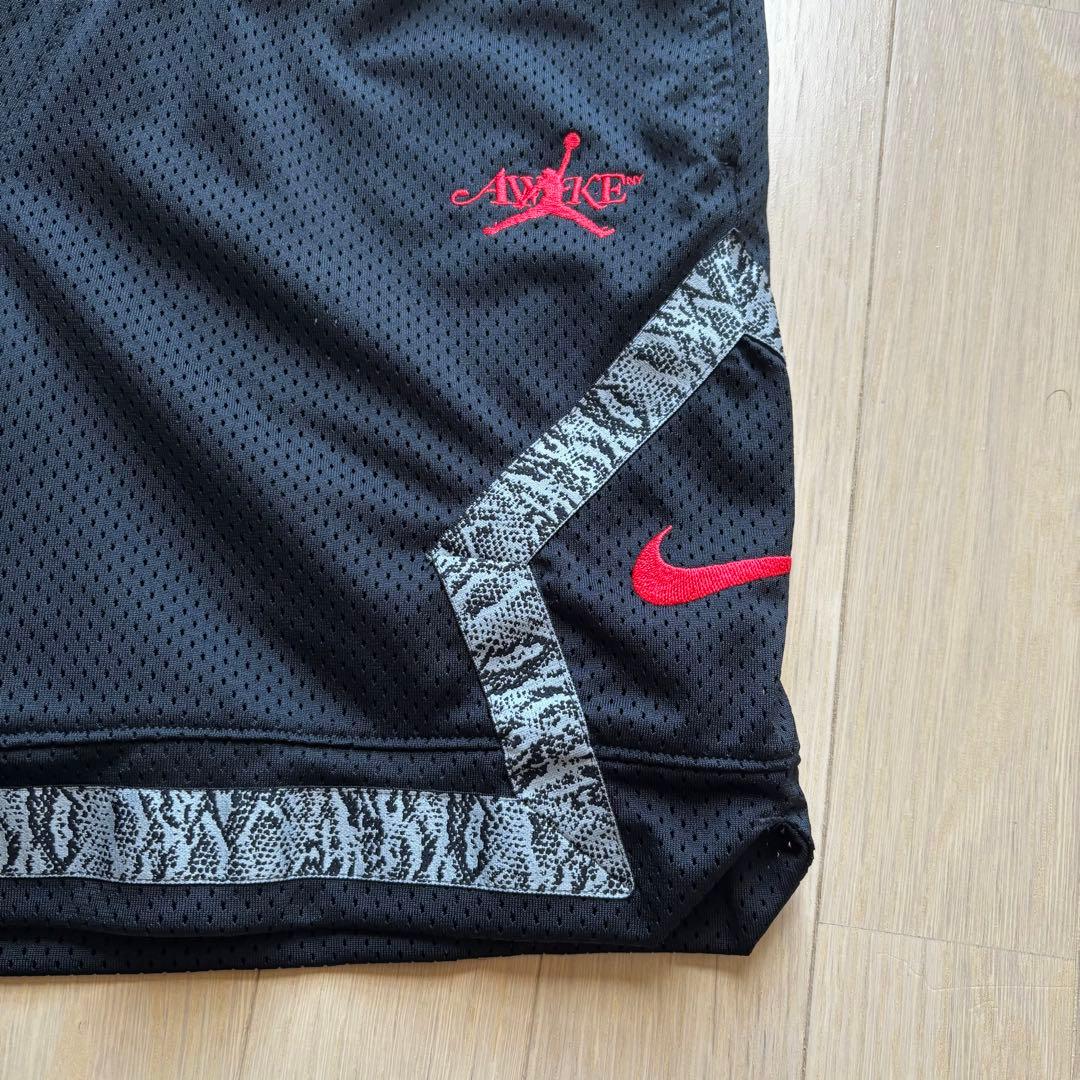 JORDAN × Awake NY ダイアモンド ショートパンツ　黒パイソン