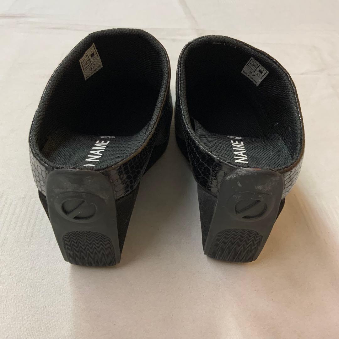 NO NAME ノーネーム サンダル ウエッジミュール 37