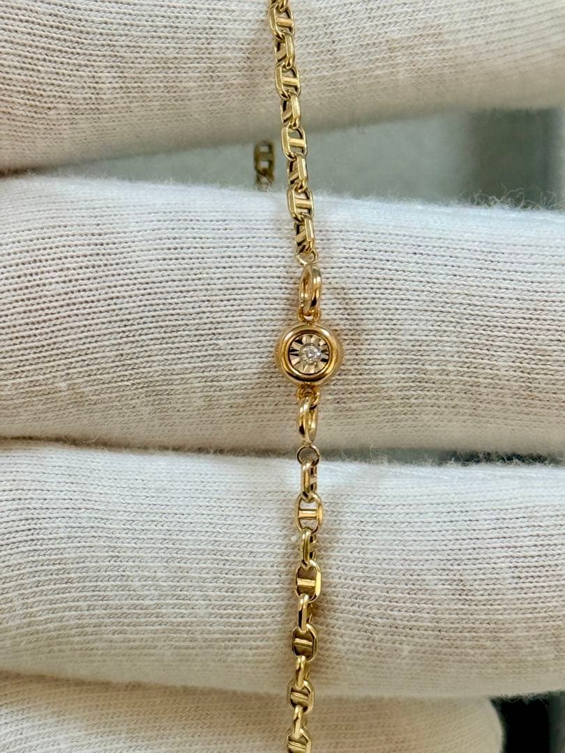 へー太郎　K18ネックレスパーツ　チャーム　18金　ダイヤモンド付き