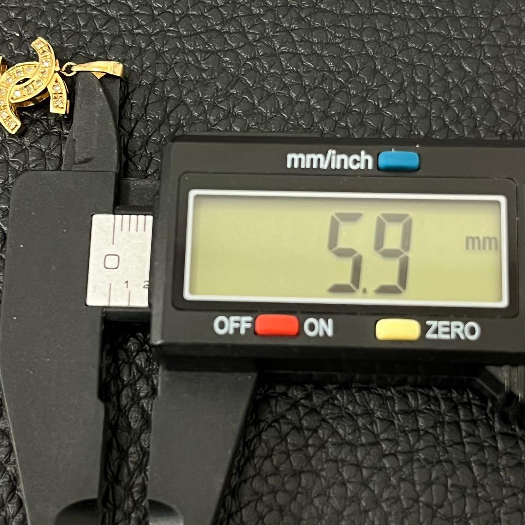 (C102909)K18 YG ネックレストップ ダイヤモンド0.1ct 18金