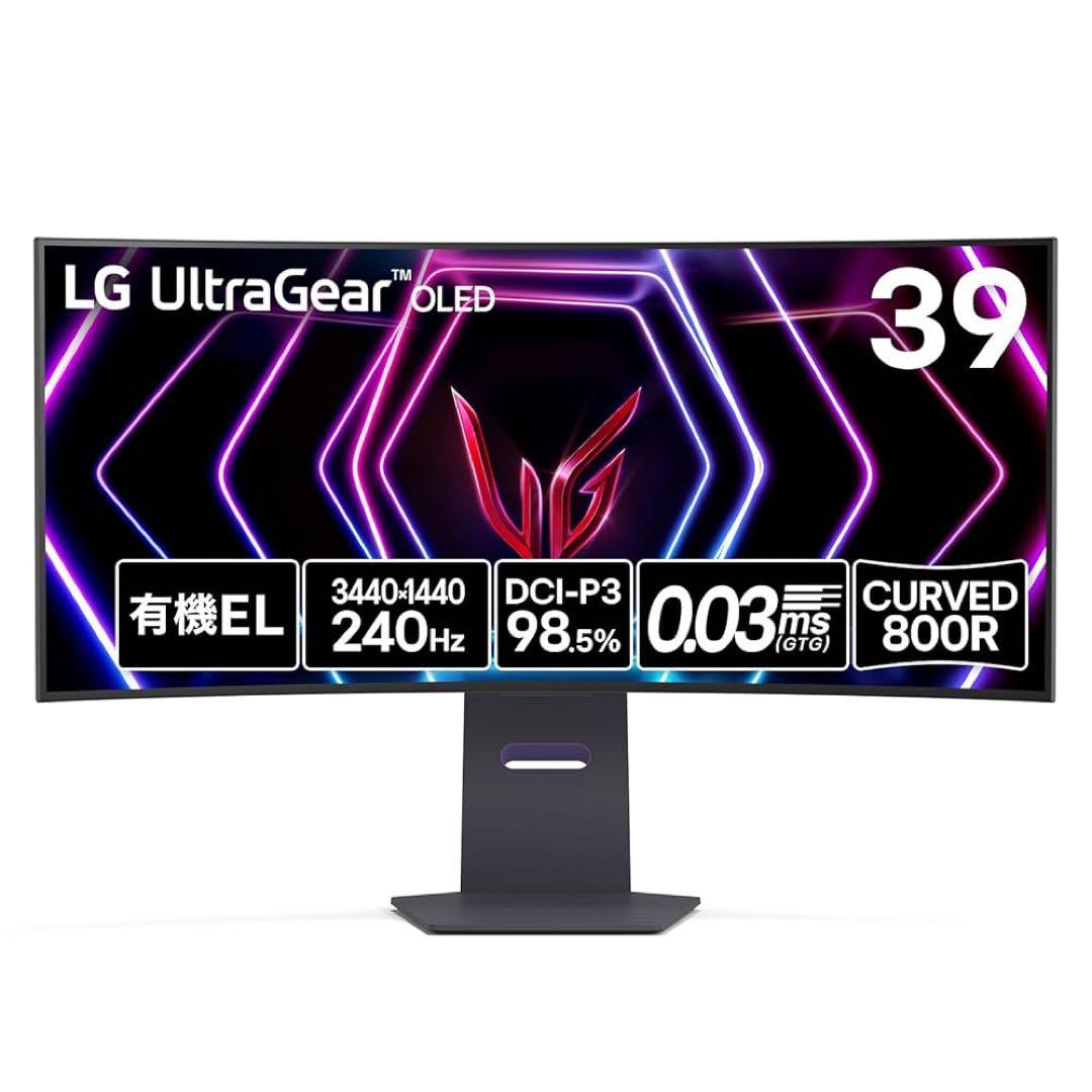 美品！有機EL LG 39GS95QE-B UWQHD ウルトラワイドモニター⭐︎