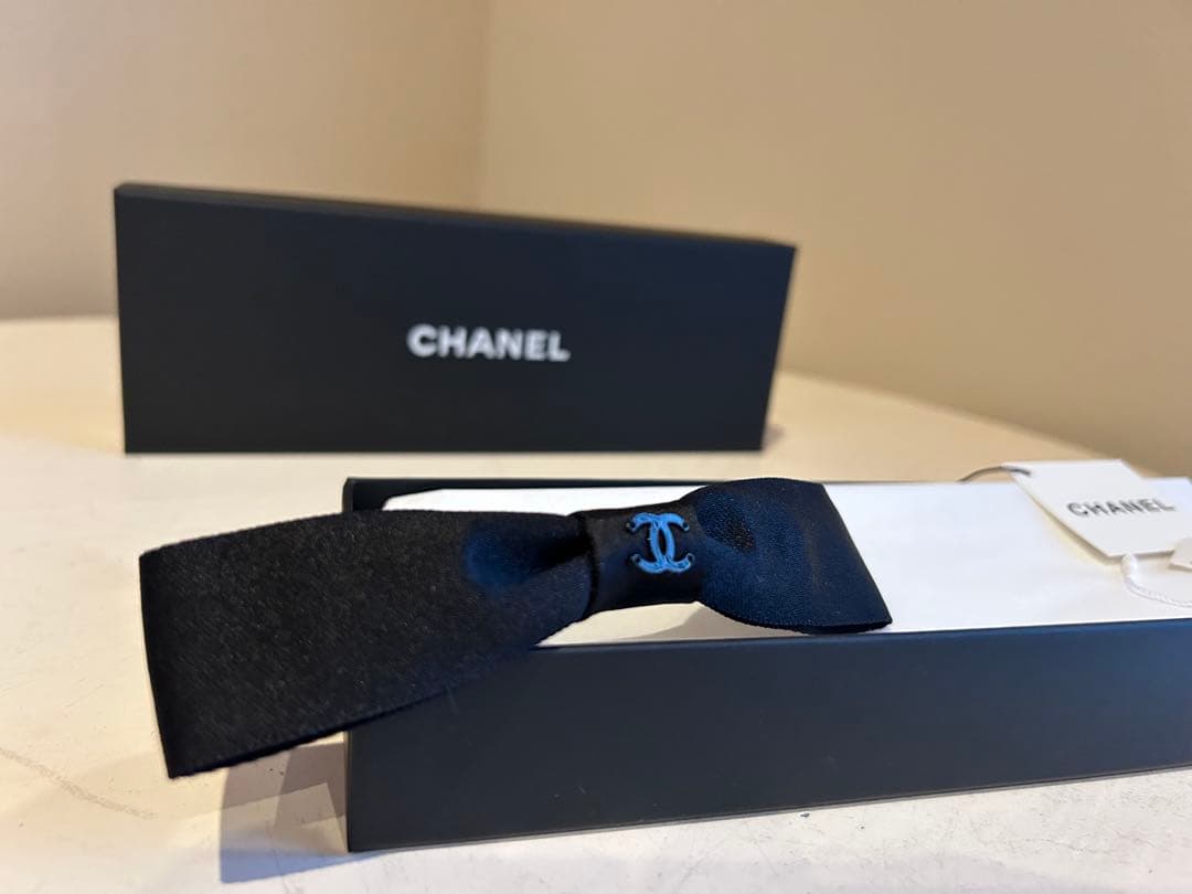 シャネル リボン バレッタ