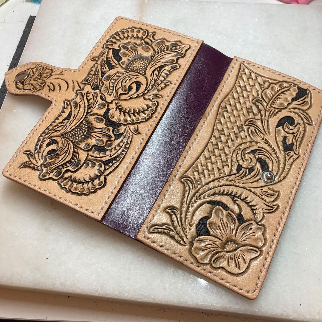 iPhoneSE 第2/第3世代　手帳型携帯ケース　レザーカービング 確認用