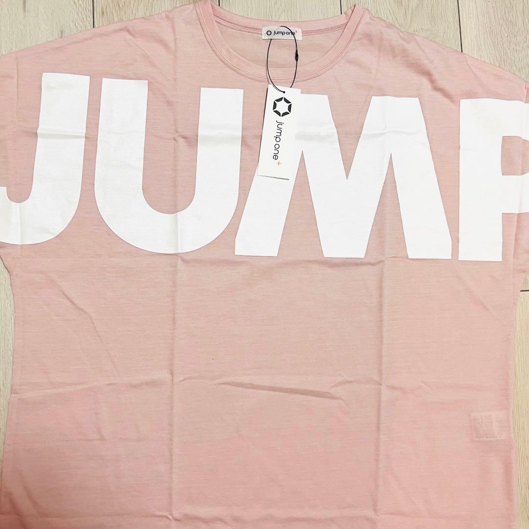 【新品 未使用】JUMPONE JUMPプリント ピンク Tシャツ