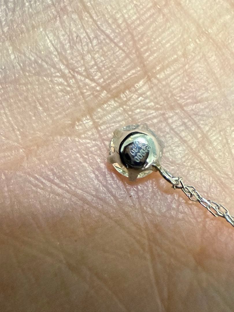 Pt 1粒 天然ダイヤモンド ネックレス 鑑別カード付き