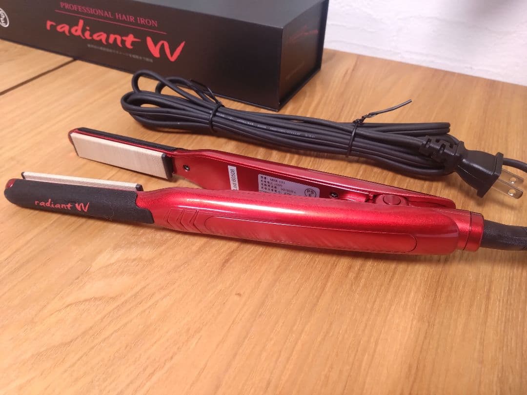 B next radiant W 18mm ラディアント ヘアアイロン