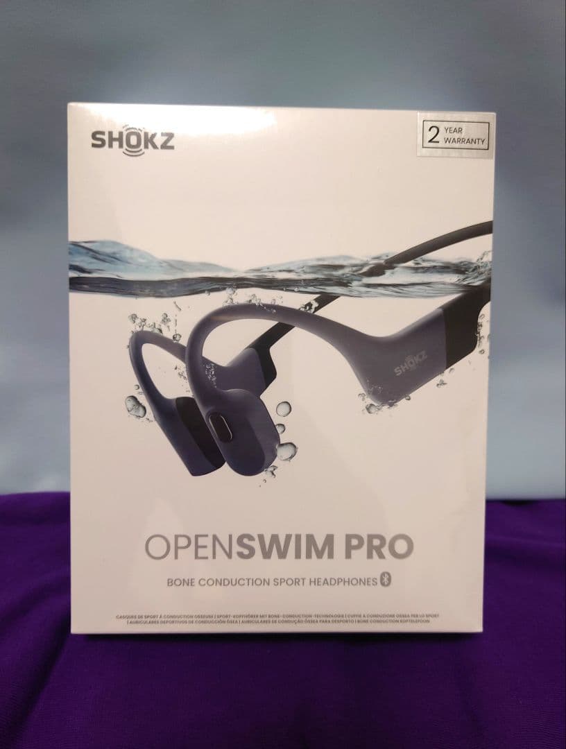 【新品未開封】SHOKZ OpenSwim Pro グレー 骨伝導ヘッドホン
