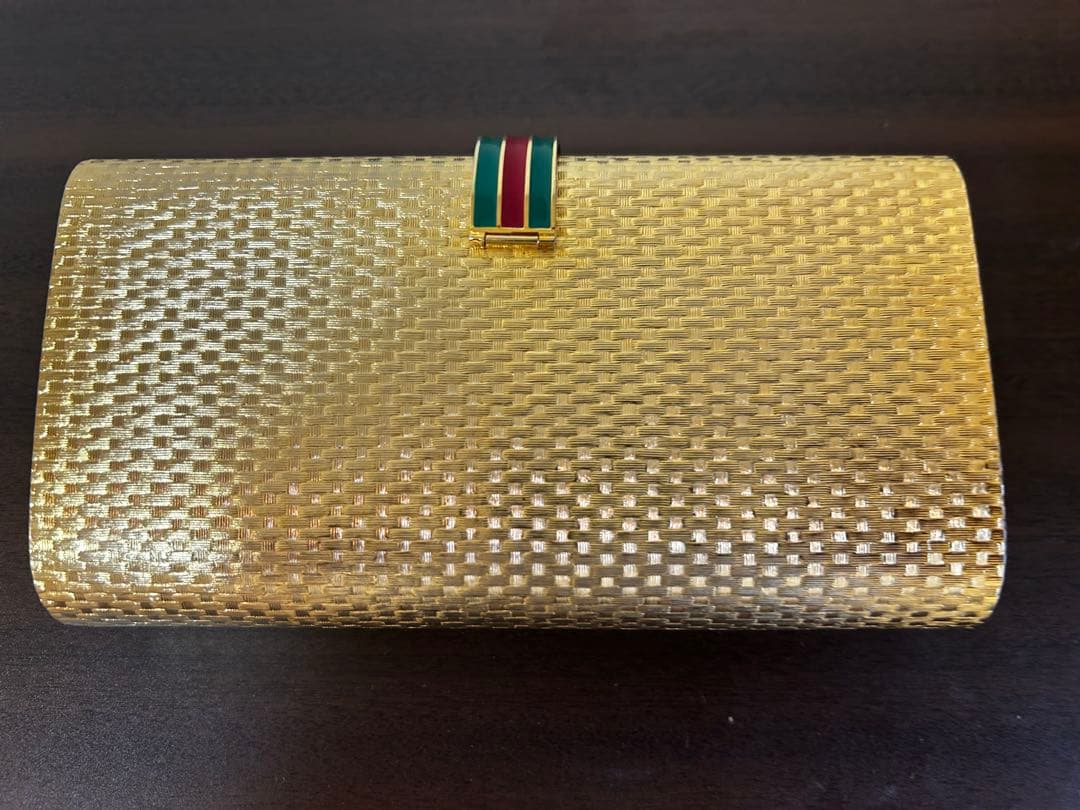 【9/14処分予定】オールドグッチ クラッチバッグ ゴールド ヴィンテージ