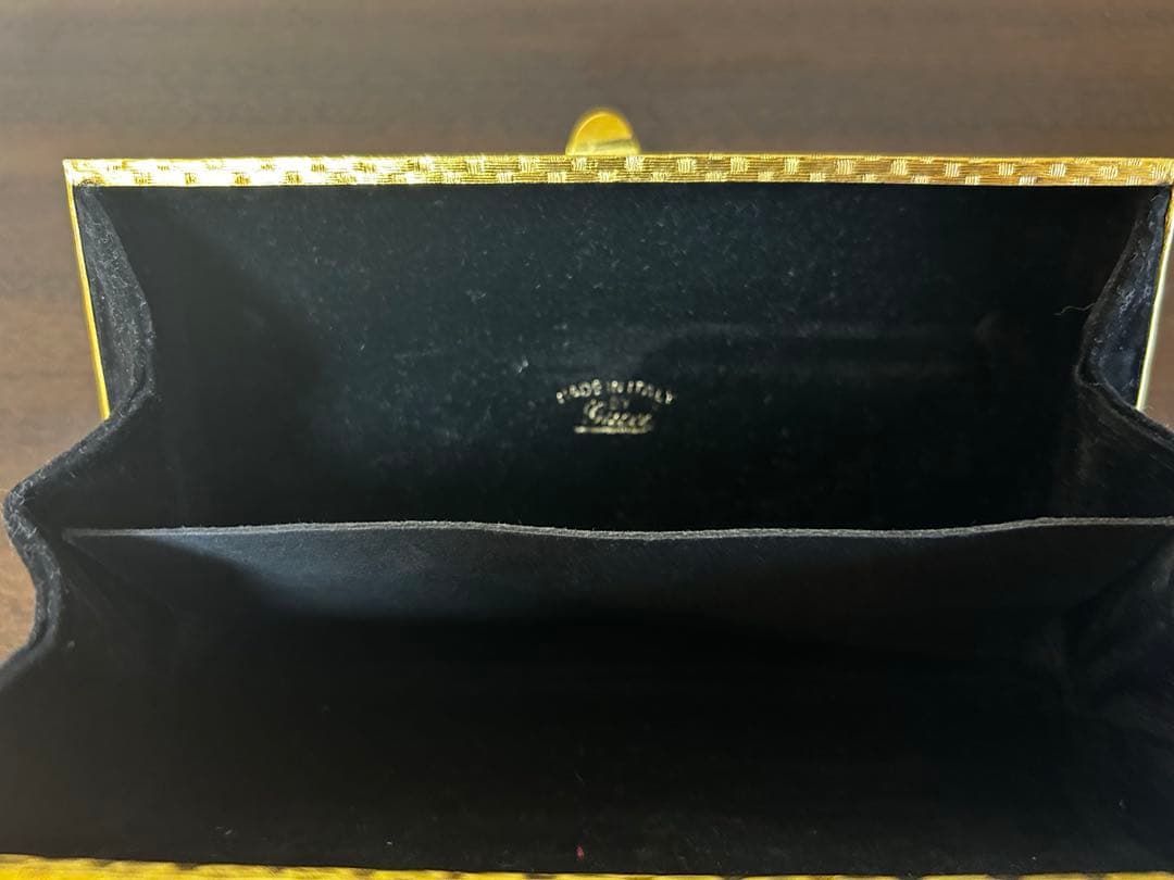 【9/14処分予定】オールドグッチ クラッチバッグ ゴールド ヴィンテージ