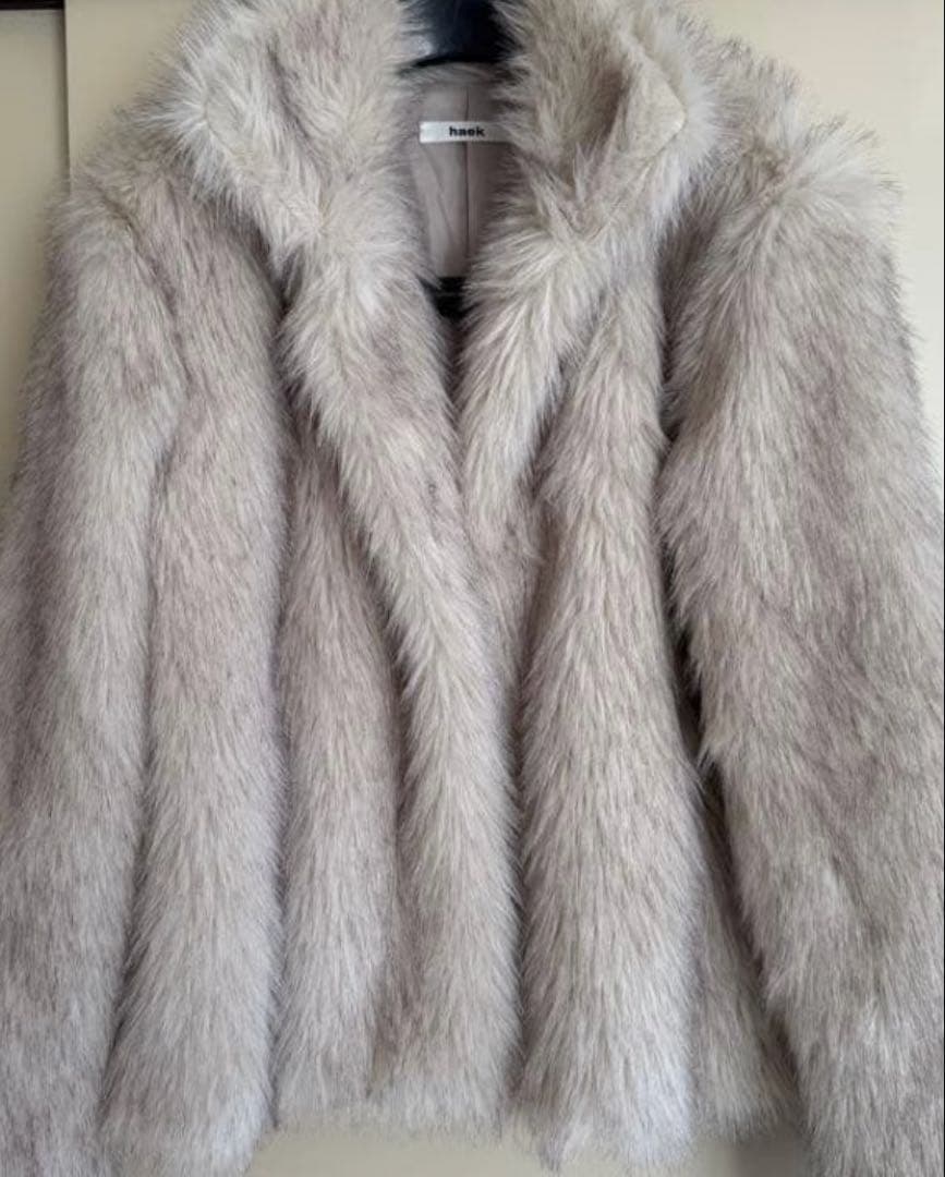 haek カラーファーコート　color fur coat