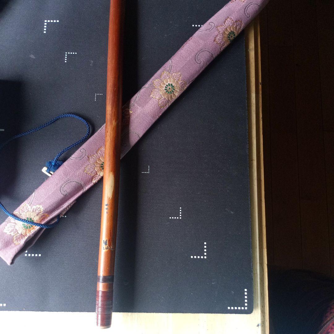 本煤竹製篠笛　笛師藍山 六本調子