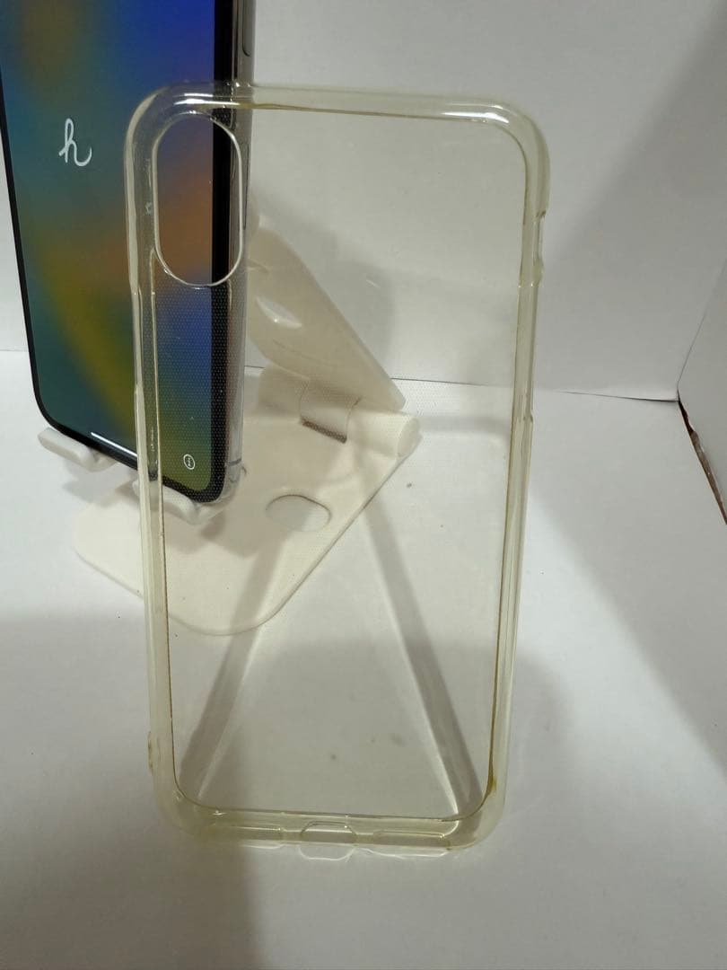 iPhoneX 64GB シルバー 本体 カバー付き