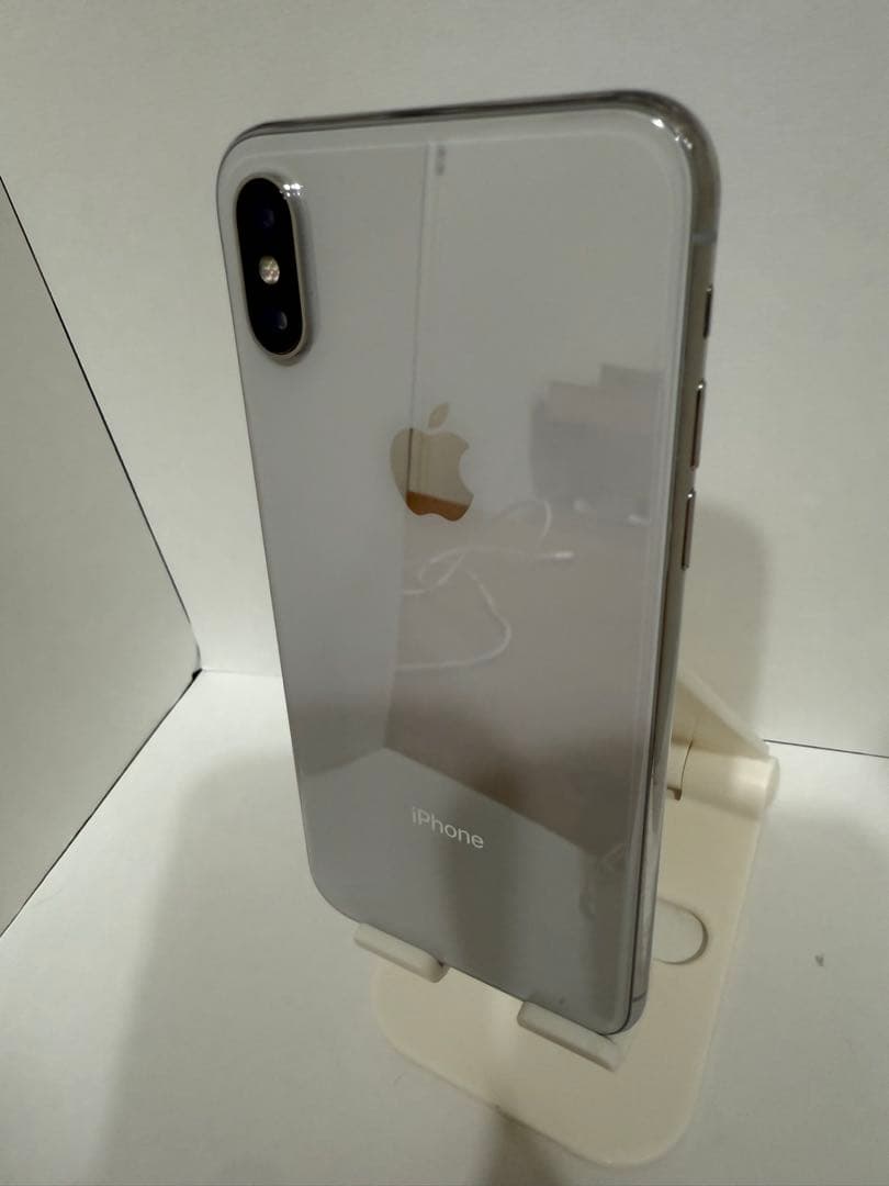iPhoneX 64GB シルバー 本体 カバー付き