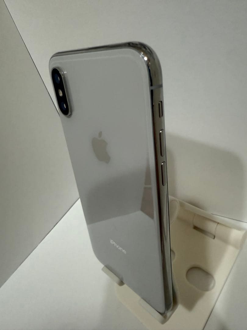 iPhoneX 64GB シルバー 本体 カバー付き