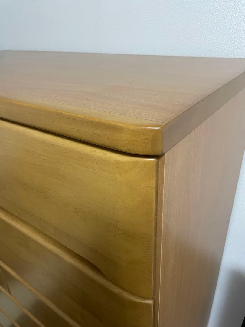 ニトリ　収納　タンス　ハイチェスト(オウカ2 DVD90HC WH)