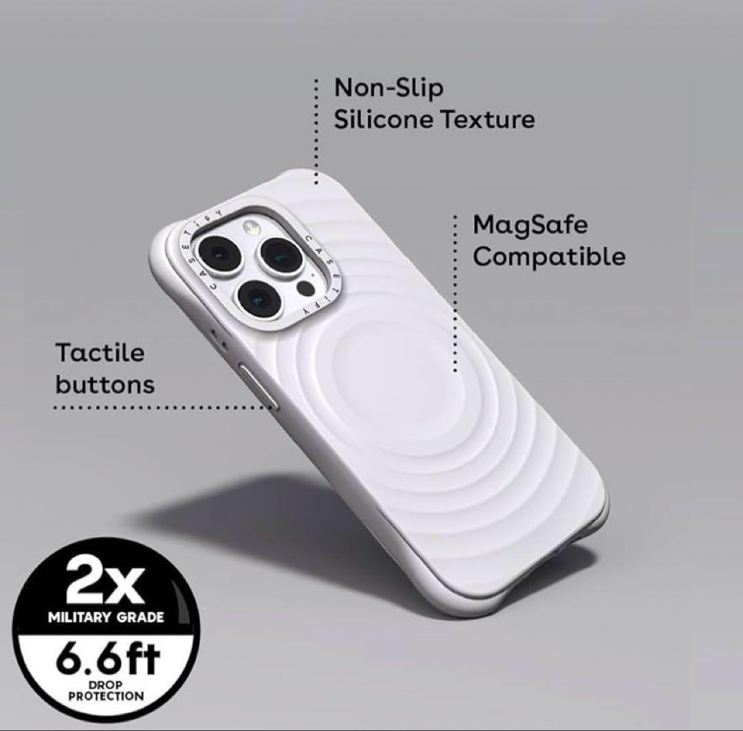CASETiFY 波型 iPhone 14Pro ケース MagSafe 可愛い