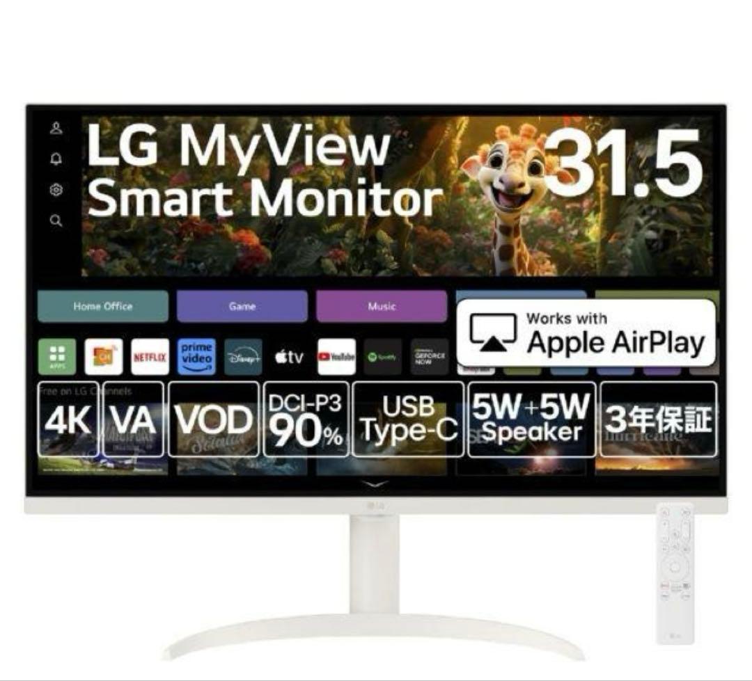 2024年モデル LG myview Smart Monitor 32インチ4K