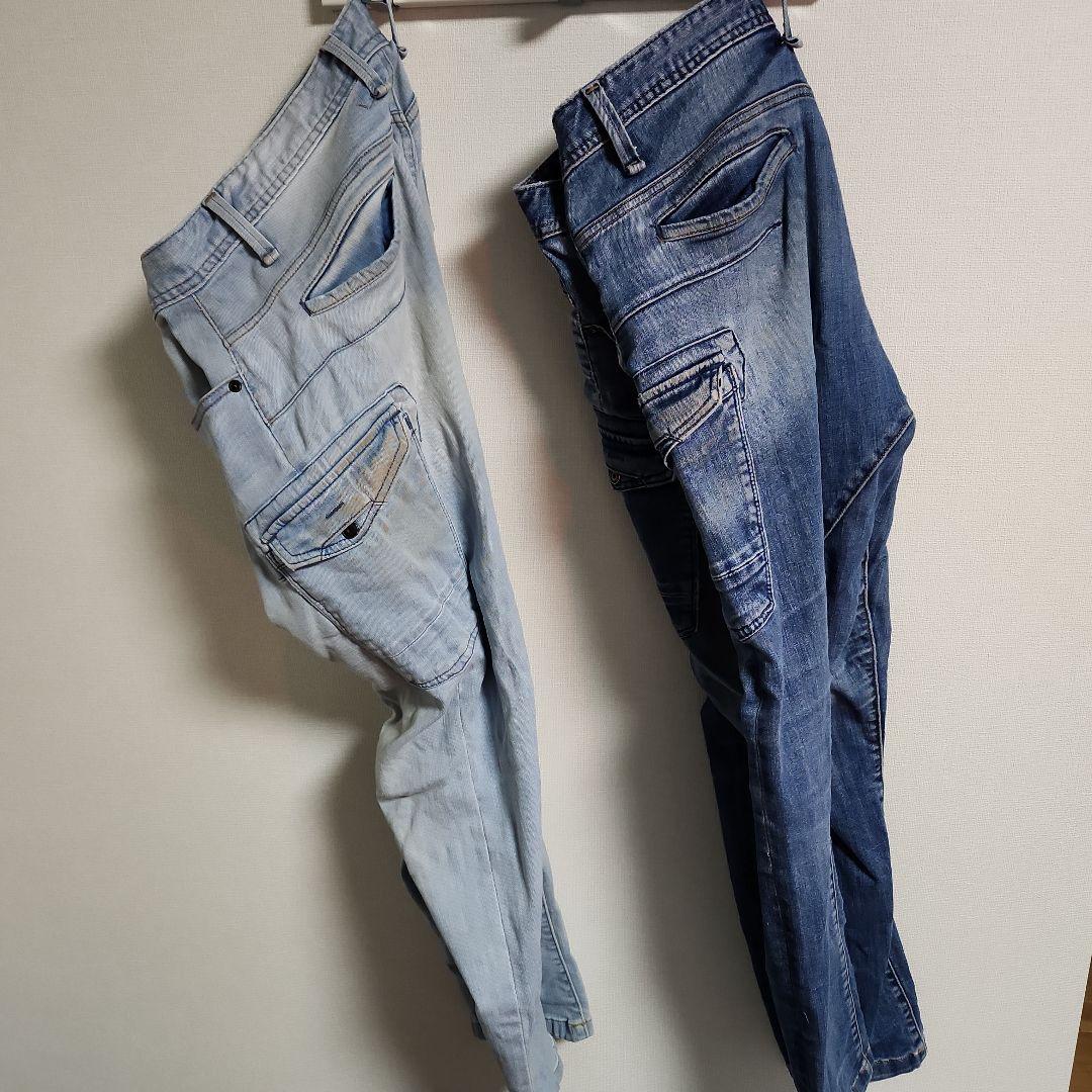 R、K様ご確認用イーブンリバー　ストレッチデニム 上下2着セット上LL下Lサイズ