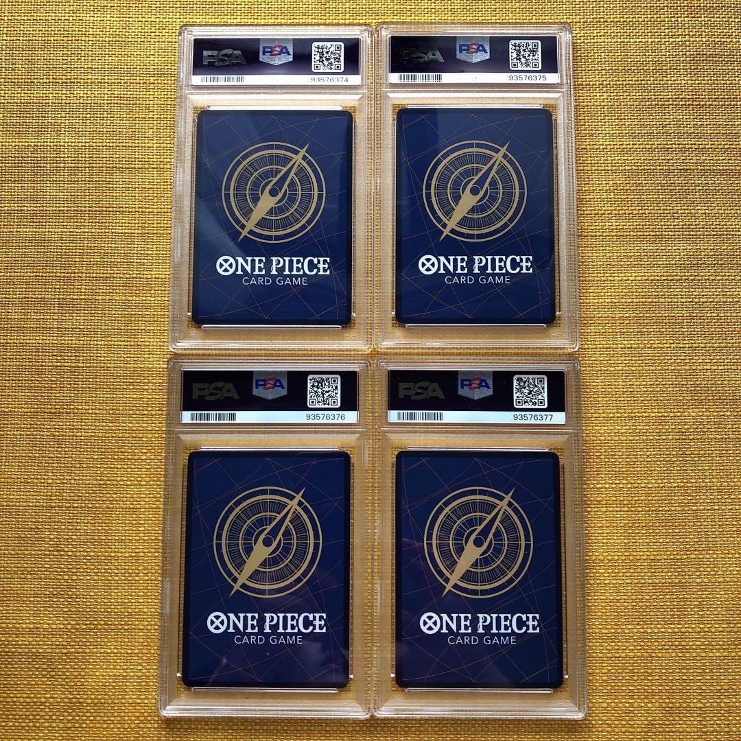 PSA10 ロー ハンコック ジンベエ サンジ プロモ 4連番 sp12