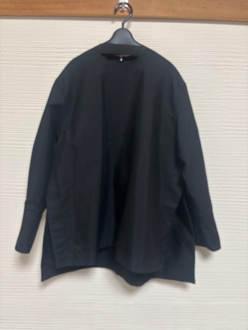 lohen ハイカウントダブルクロスノーカラーブラウス