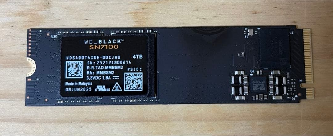 内蔵型SSD SanDisk WDS400T4X0E 4TB WD_BLACK SN7100