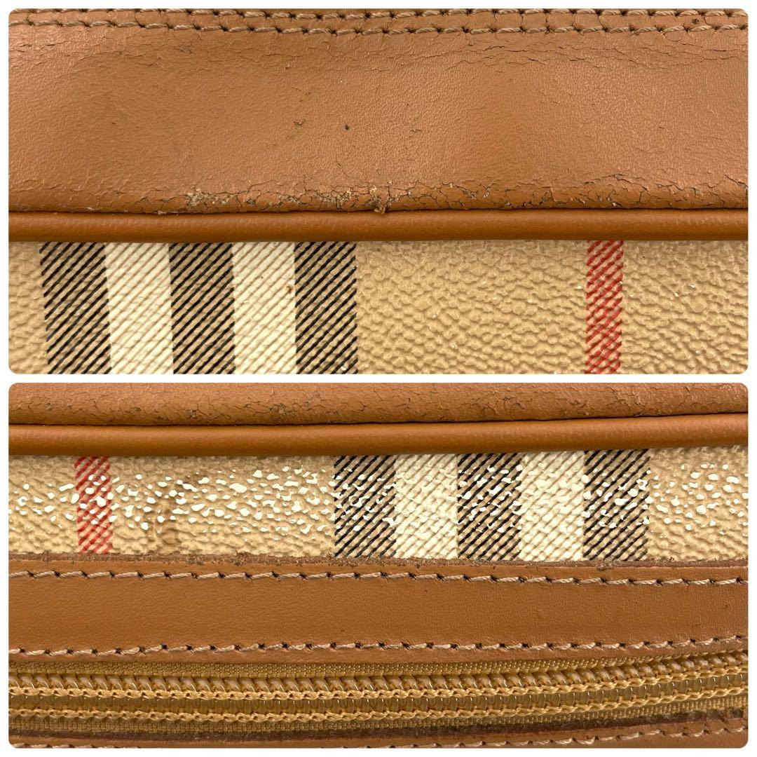 BURBERRY バーバリー ノバチェック セカンドバッグ クラッチバッグ 茶色