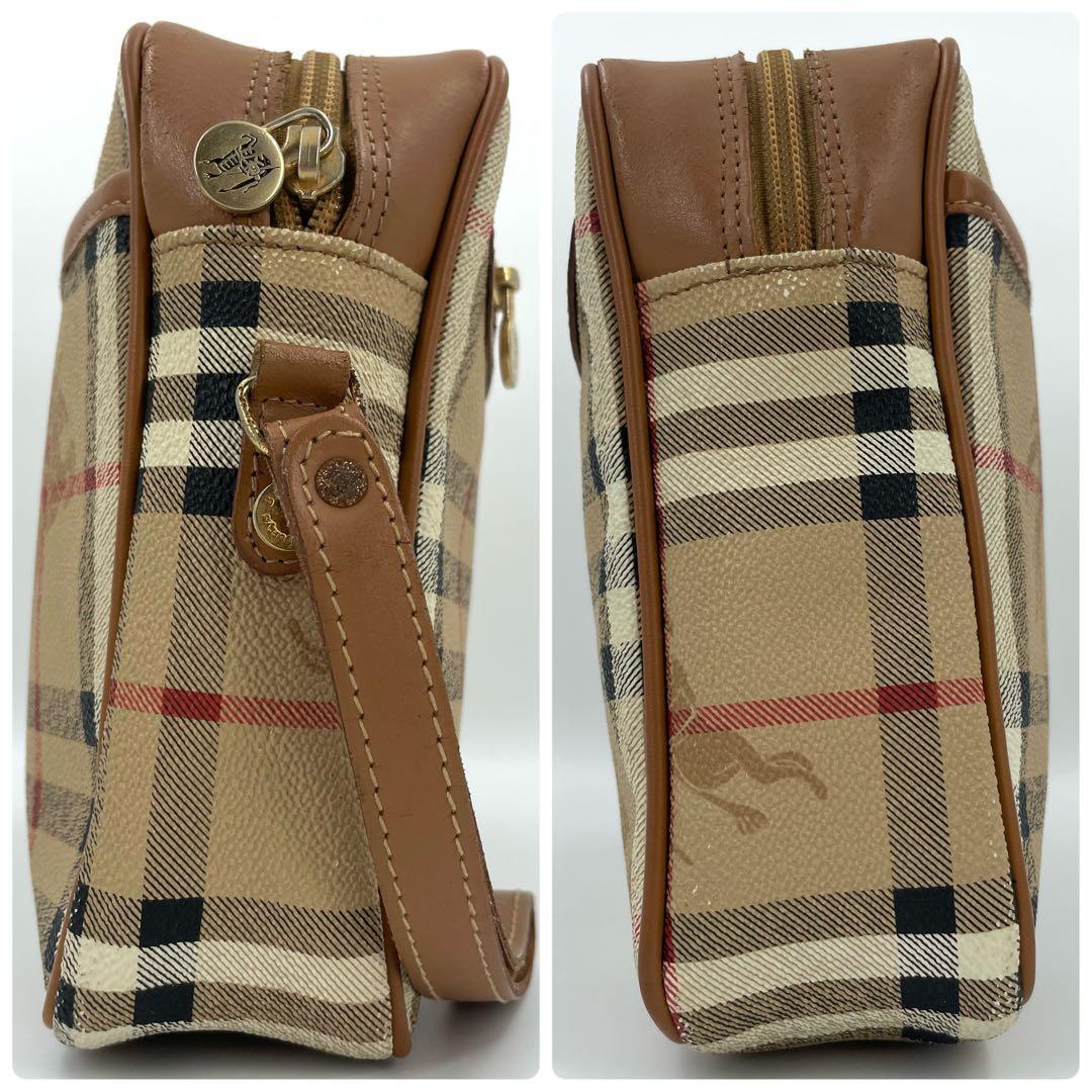 BURBERRY バーバリー ノバチェック セカンドバッグ クラッチバッグ 茶色
