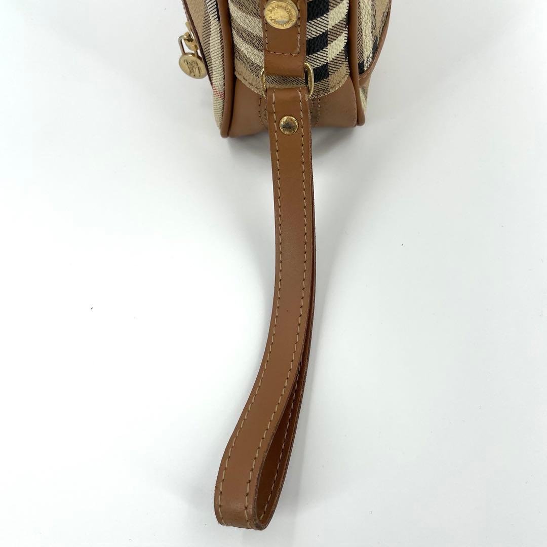 BURBERRY バーバリー ノバチェック セカンドバッグ クラッチバッグ 茶色