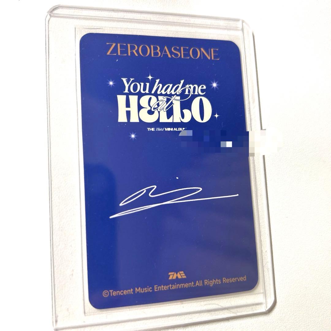 ZEROBASEONE ZB1 リッキー QQ 直筆サイン トレカ レア