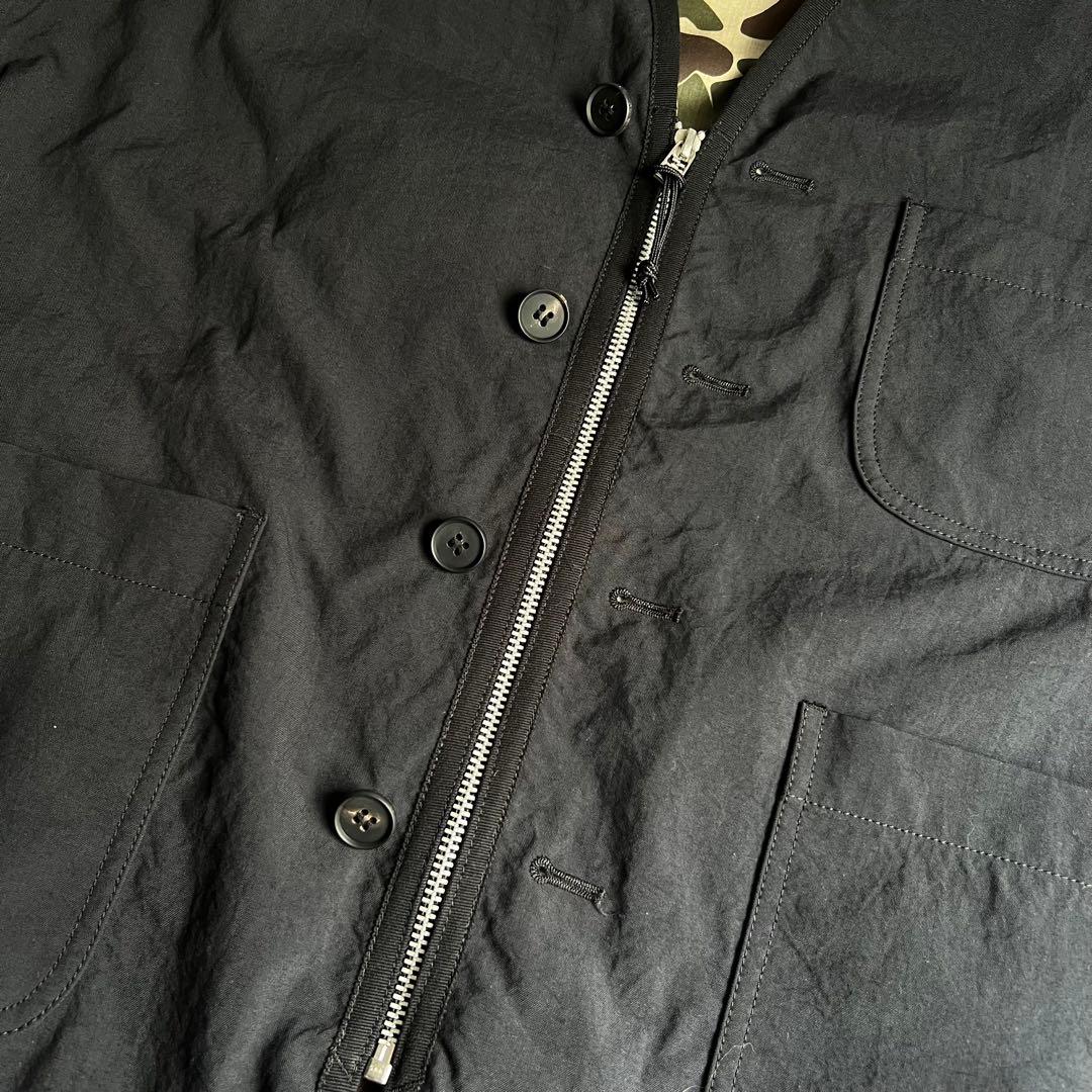 COMME des GARCONS HOMME　ナイロン　ノーカラージャケット