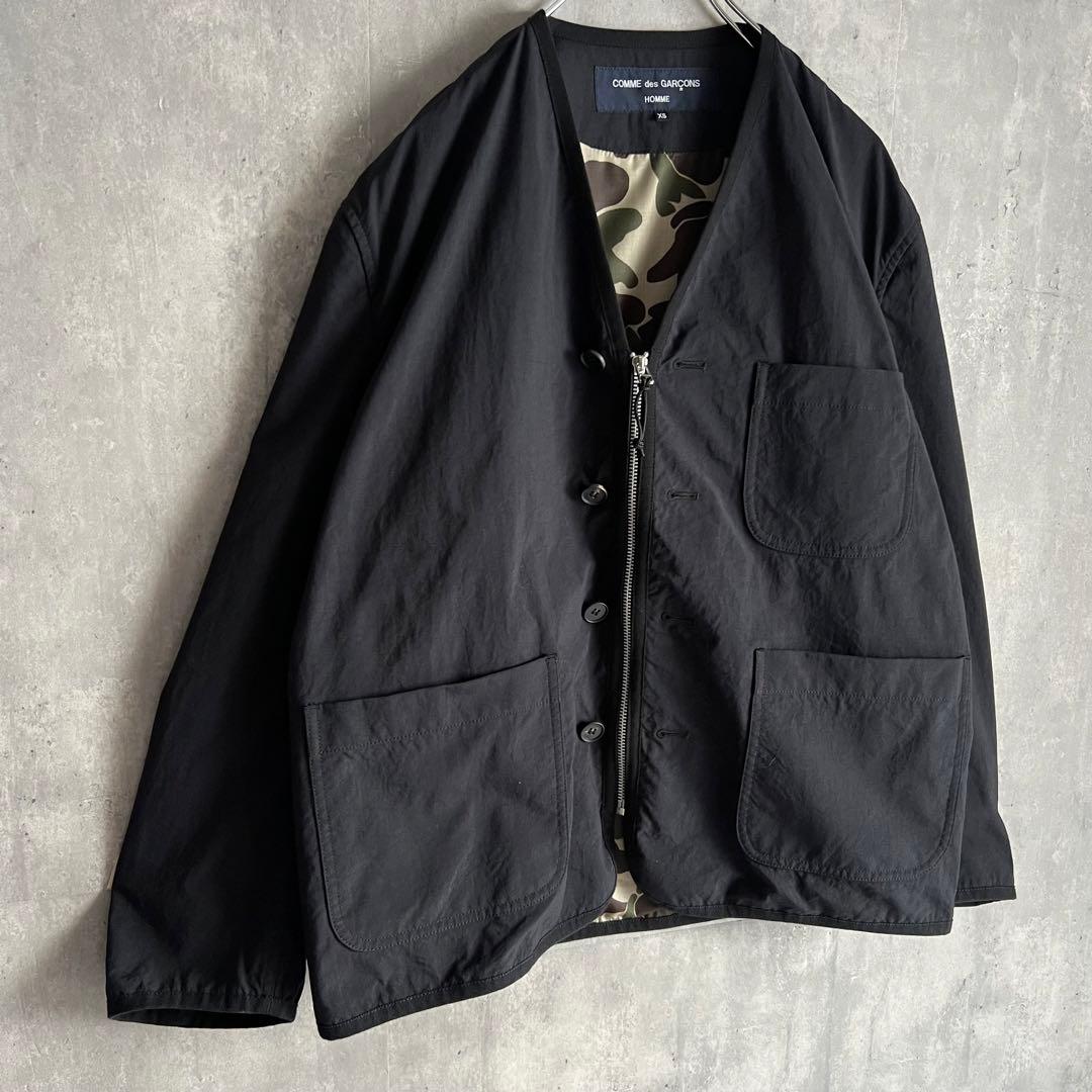 COMME des GARCONS HOMME　ナイロン　ノーカラージャケット