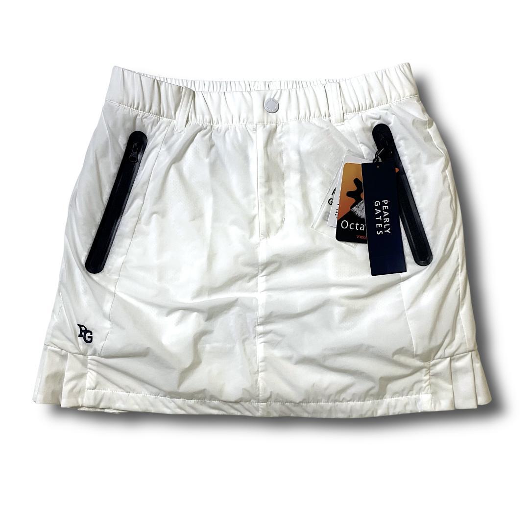 定価3万 0 パーリーゲイツ 快適高機能素材 ビッグロゴ ミニ スカート 白