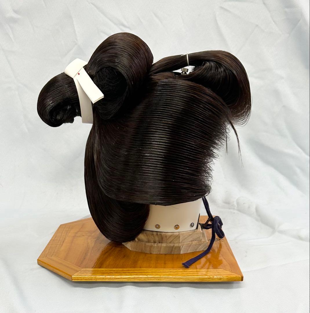 日本髪かつら 大衆演劇かつら　しげもり中サイズ　つぶし島田 極美品