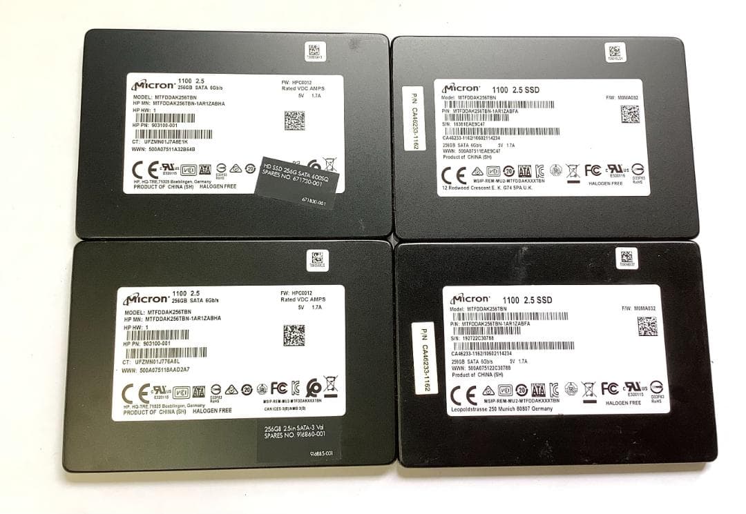 ③-W770-Micron SATA 256GB SSD 2.5 4点