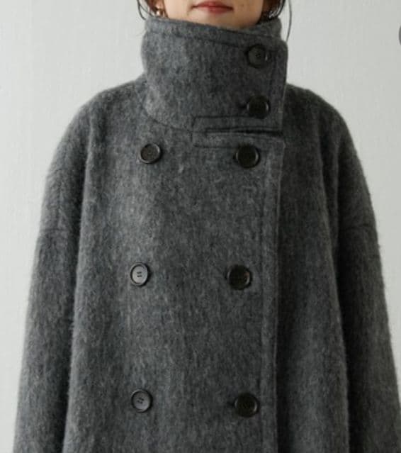 コラージュガリャルダガランテ●シャギーコート スタンドカラー