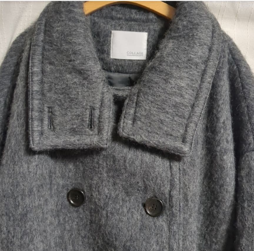 コラージュガリャルダガランテ●シャギーコート スタンドカラー