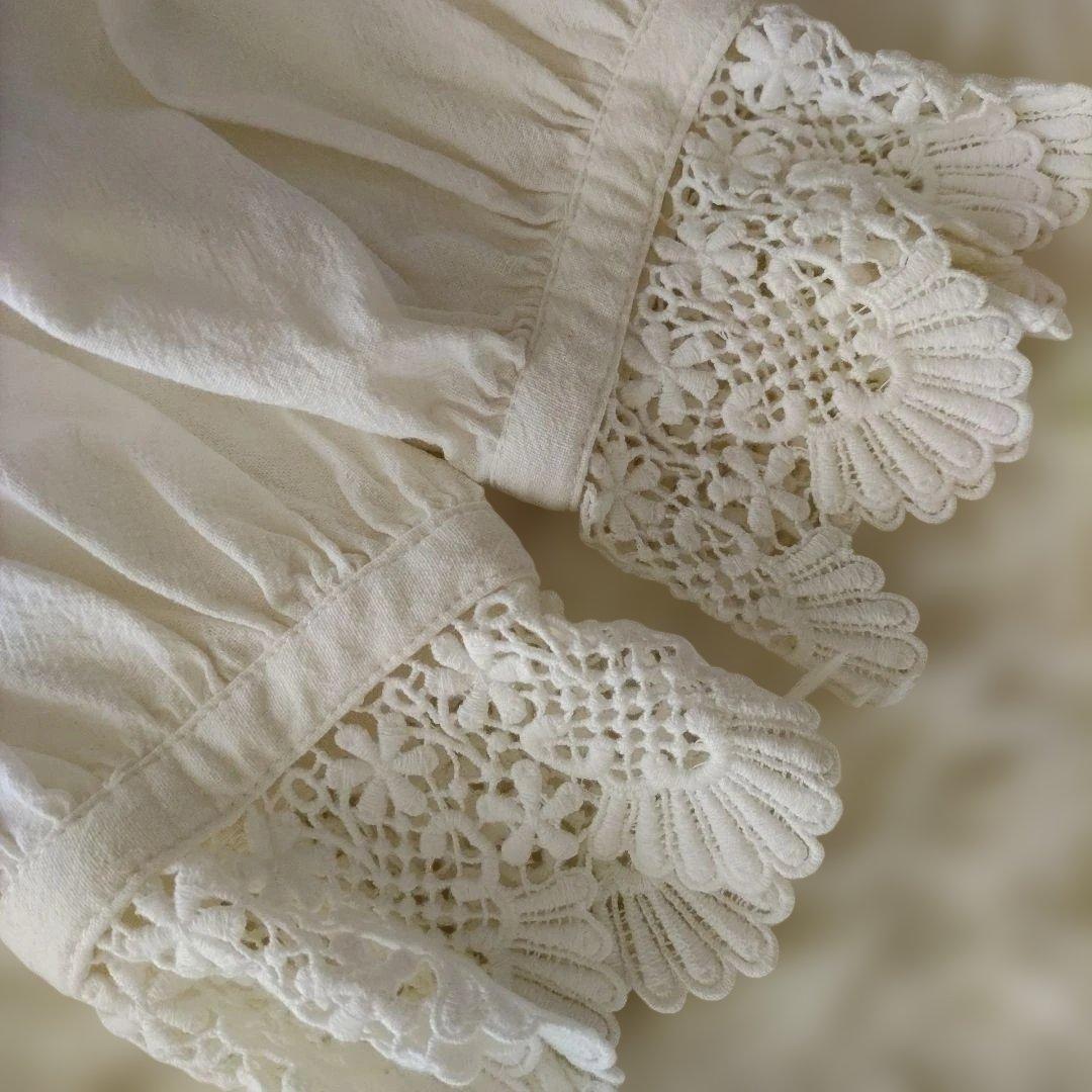 MEDE19F 大きいサイズ 3L ヴィンテージライク ネグリジェ風ワンピース