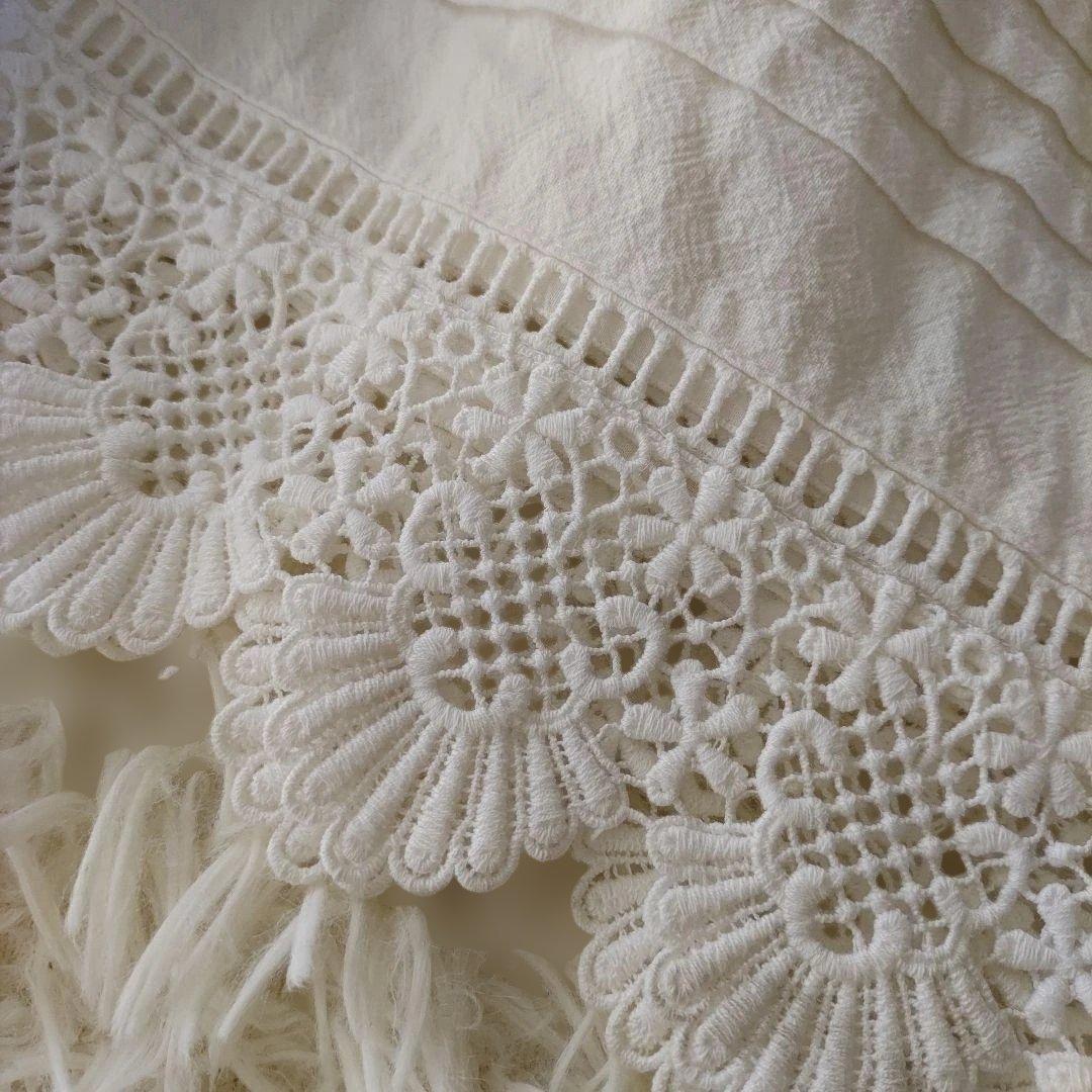 MEDE19F 大きいサイズ 3L ヴィンテージライク ネグリジェ風ワンピース