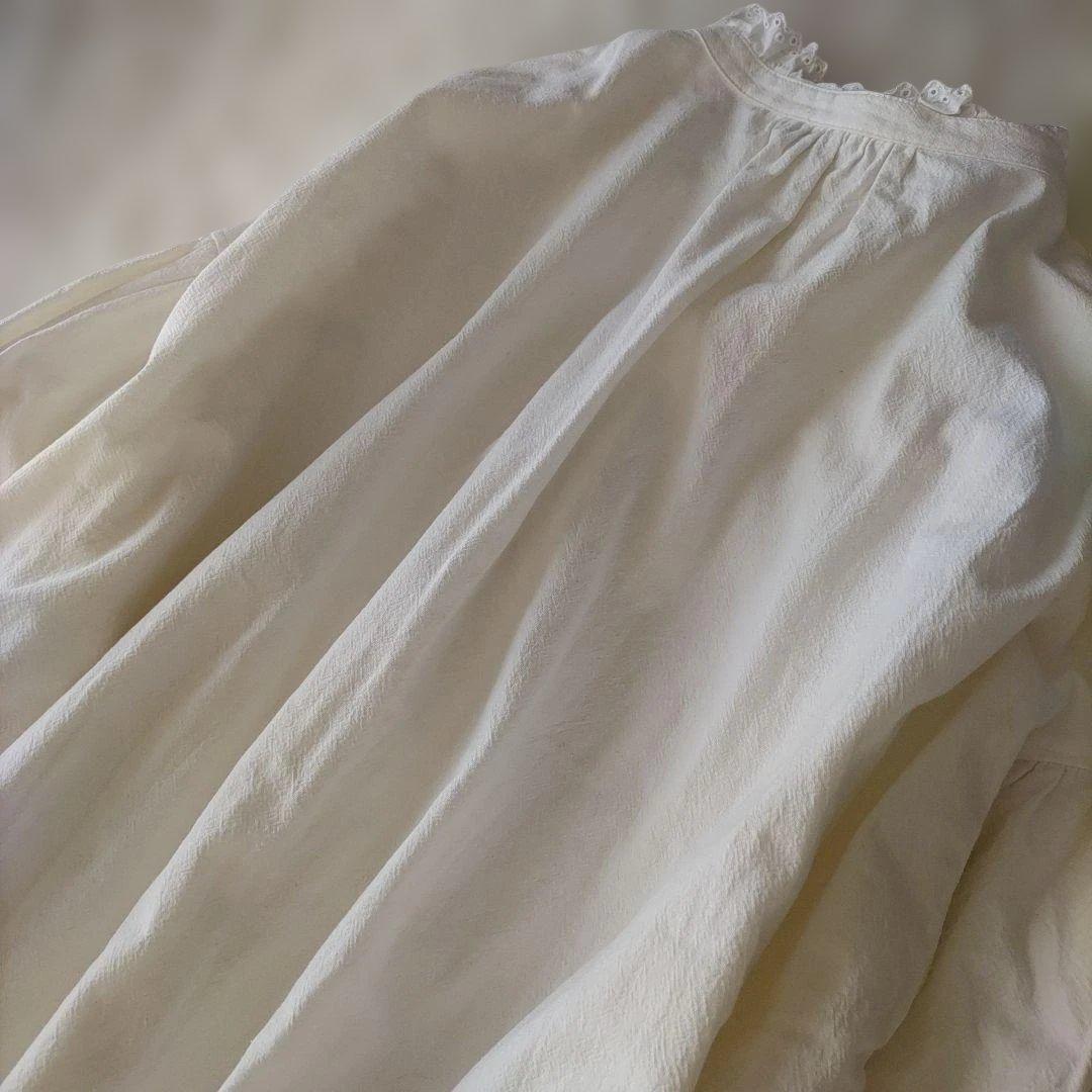 MEDE19F 大きいサイズ 3L ヴィンテージライク ネグリジェ風ワンピース