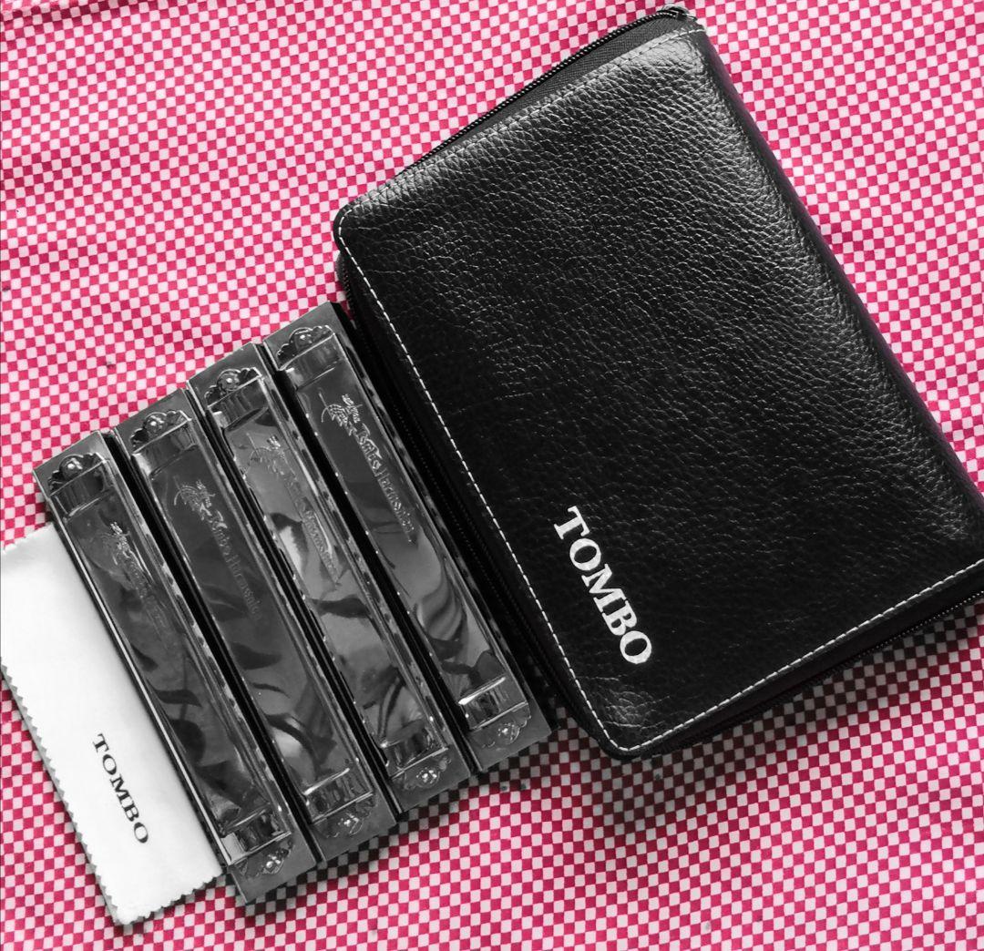☆特価【特製TOMBO BANDO DELUXENo1521複音ハーモニカ4台☆