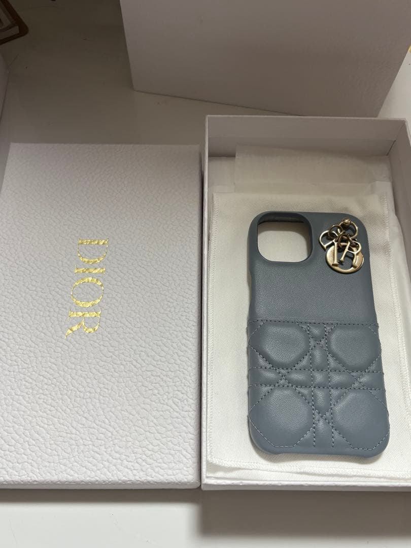 Dior iPhoneケース　iPhone14 カナージュ ラムスキン
