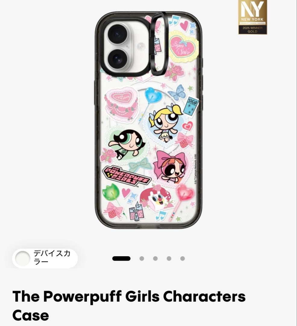 CASETIFY iPhone17 クリアケース　カメラリング付き　パワパフ