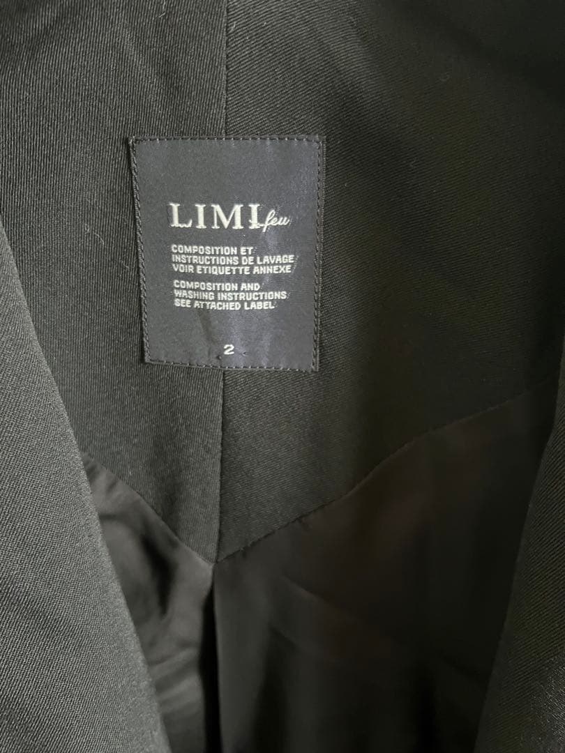 LIMI feu ブラック テーラードジャケット サイズ2